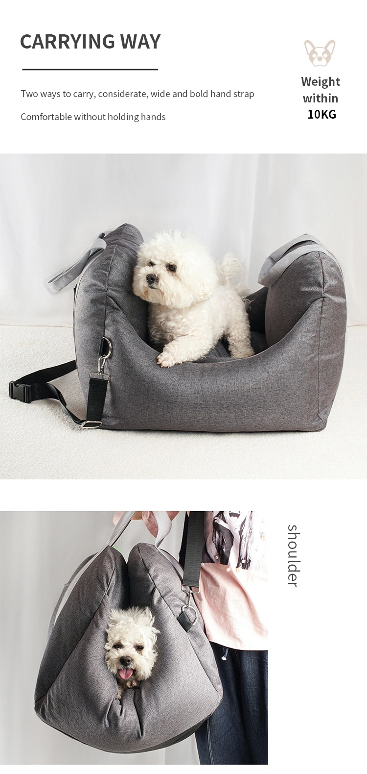 Hot Sale Washable Car Dog Kennel Pet Travel Supplies Car Use Dog Pet Safety Sofa