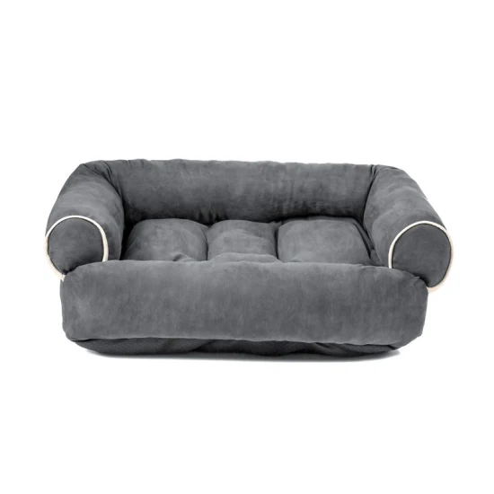 Memory Foam Pet Beds Plush and Suede Sofa